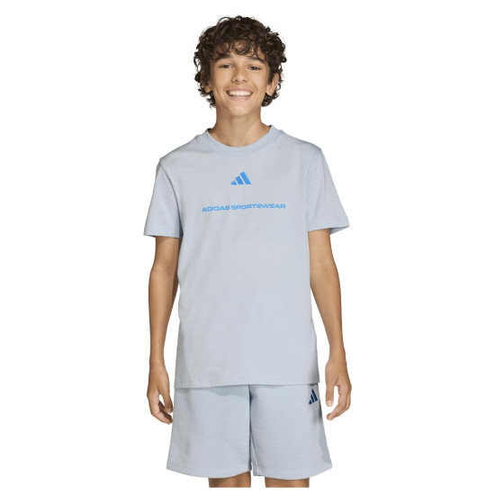 Adidas Παιδική κοντομάνικη μπλούζα Sportswear Slogan Single Jersey Tee